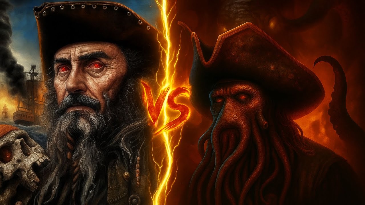 Davy Jones VS Barbanegra | ¿Quién ganaría? | PIRATAS DEL CARIBE