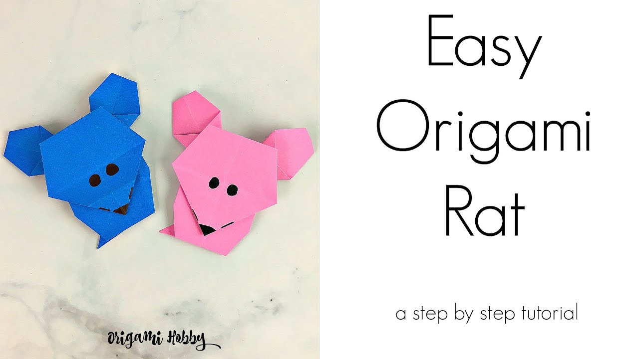 How to Make Easy Origami Rat - A Step by Step Tutorial
