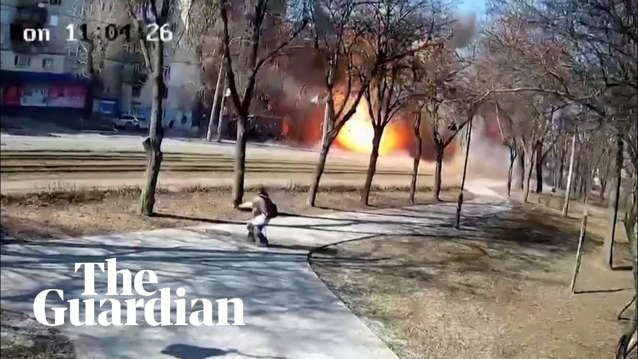 Ukraine: CCTV footage shows residential building blast in Kyiv