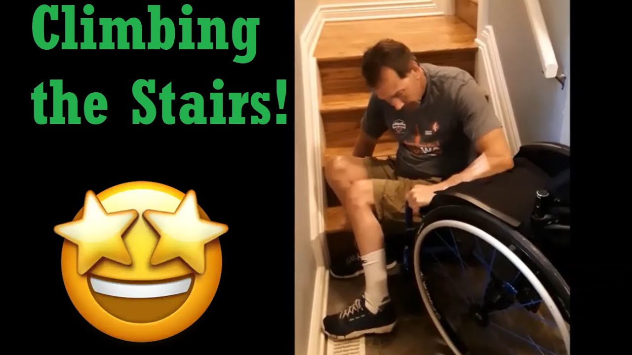 Paraplegic Stair Climbing How To Video| Climbing Stairs as a Paraplegic & SCI Transfer Techniques