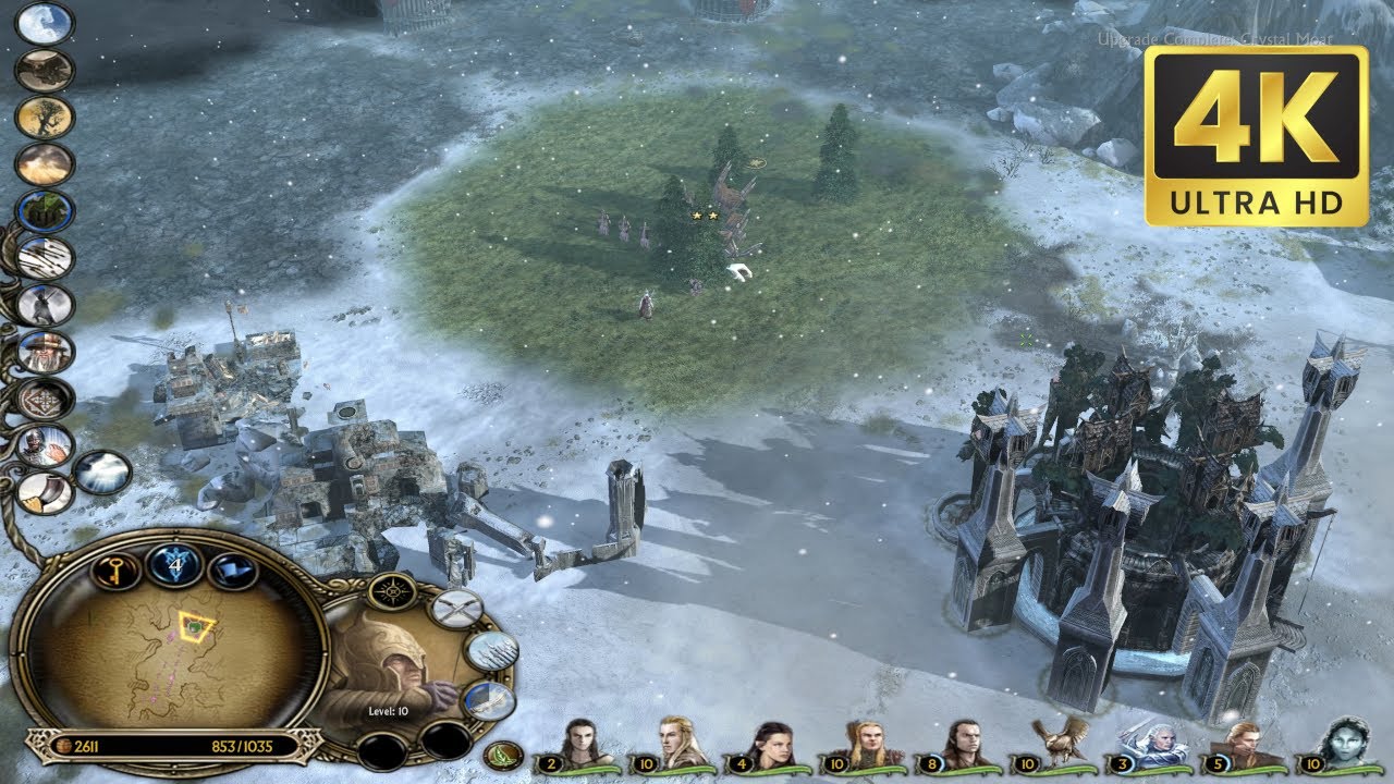 LOTR BFME 2 - Elves vs  Brutal Mordor in Withered Heath - 4K UHD 60 FPS