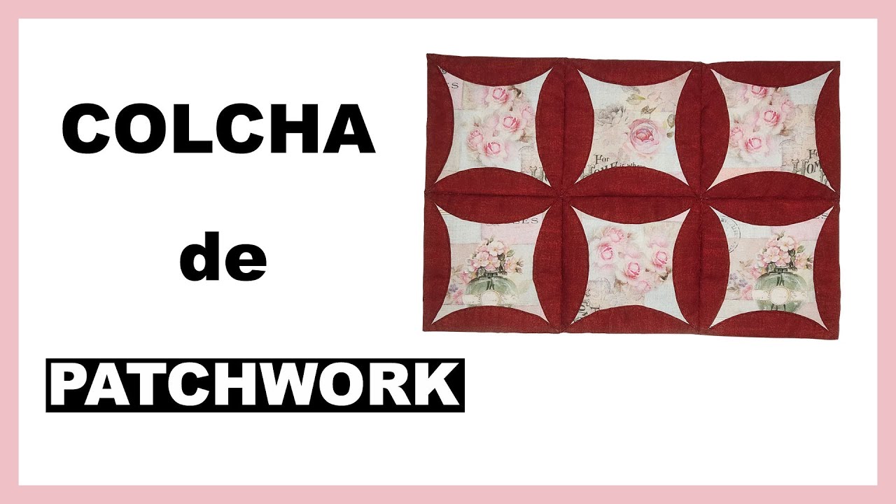 Técnica de Patchwork - FALSA CATEDRAL - Colcha, Camino de mesa, Bolso, Manta.