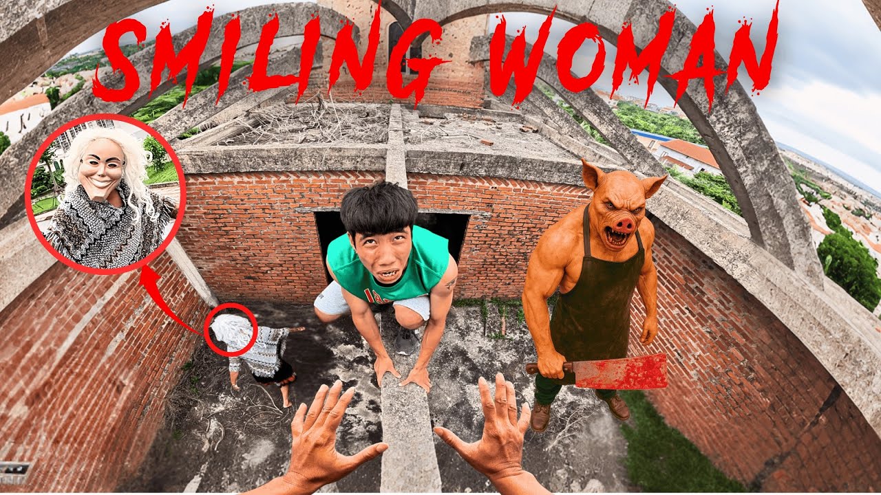 ESCAPING SMILING WOMAN 26.0 | Parkour Pov Horror Film| By B2F Viet Nam 