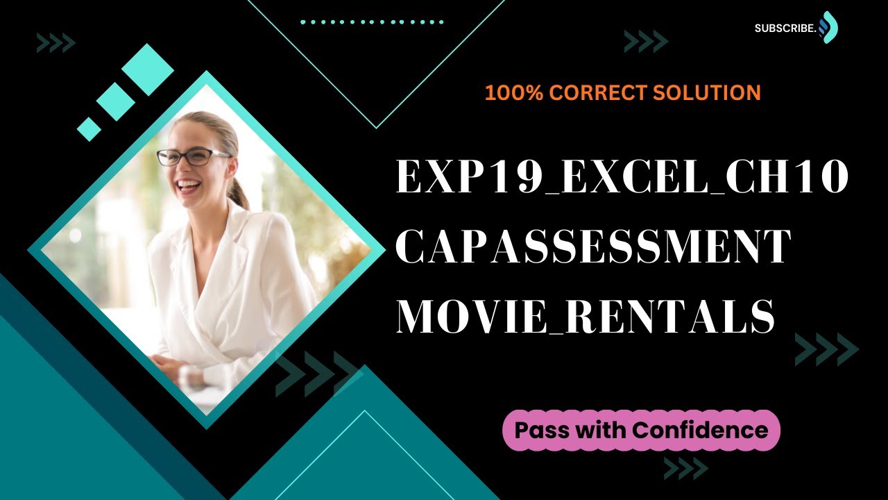 Exp19_Excel_Ch10_CapAssessment_Movie_Rentals | Step by Step Solution | (Full Walkthrough)