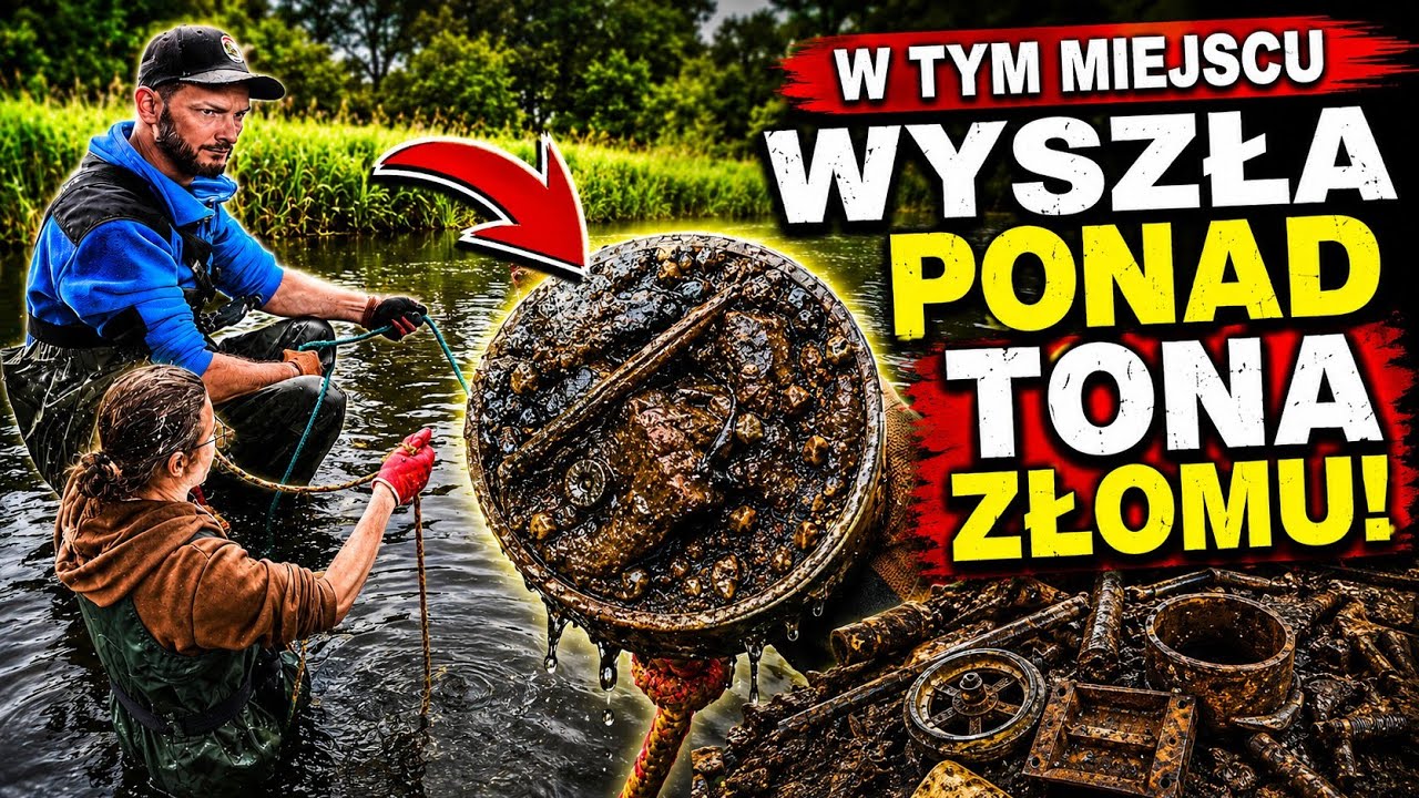 Łowiliśmy w miejscu w kt&oacute;rym wyszła ponad TONA Złomu - Magnes Neodymowy 