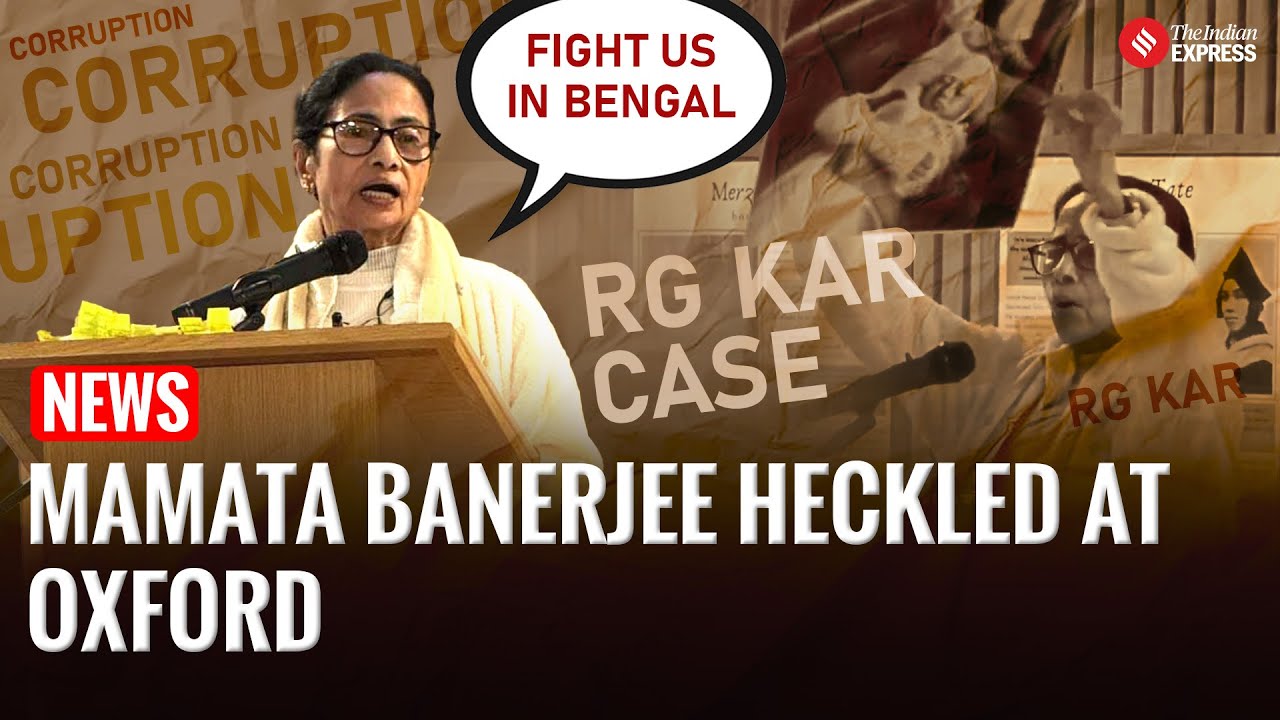 Mamata Banerjee Faces Hecklers At Oxford During Speech | Oxford University | Mamata Banerjee London