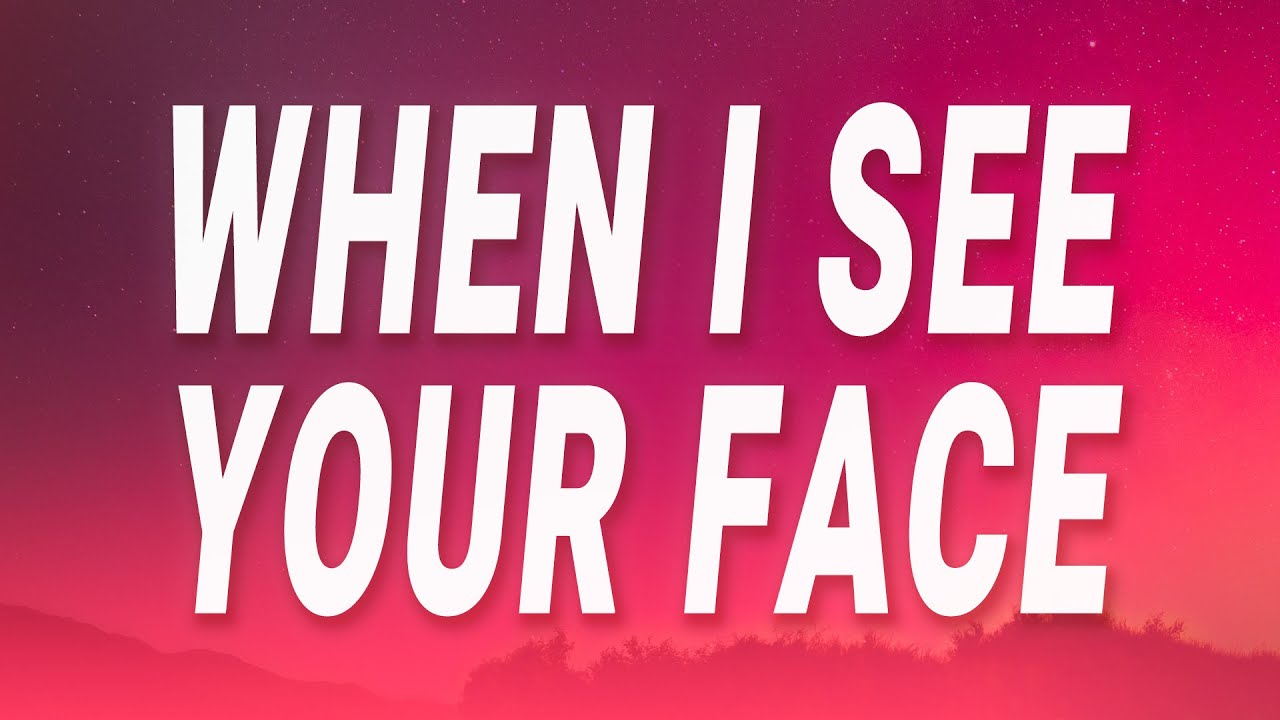 Bruno Mars - When I see your face (Just The Way You Are) (Lyrics)