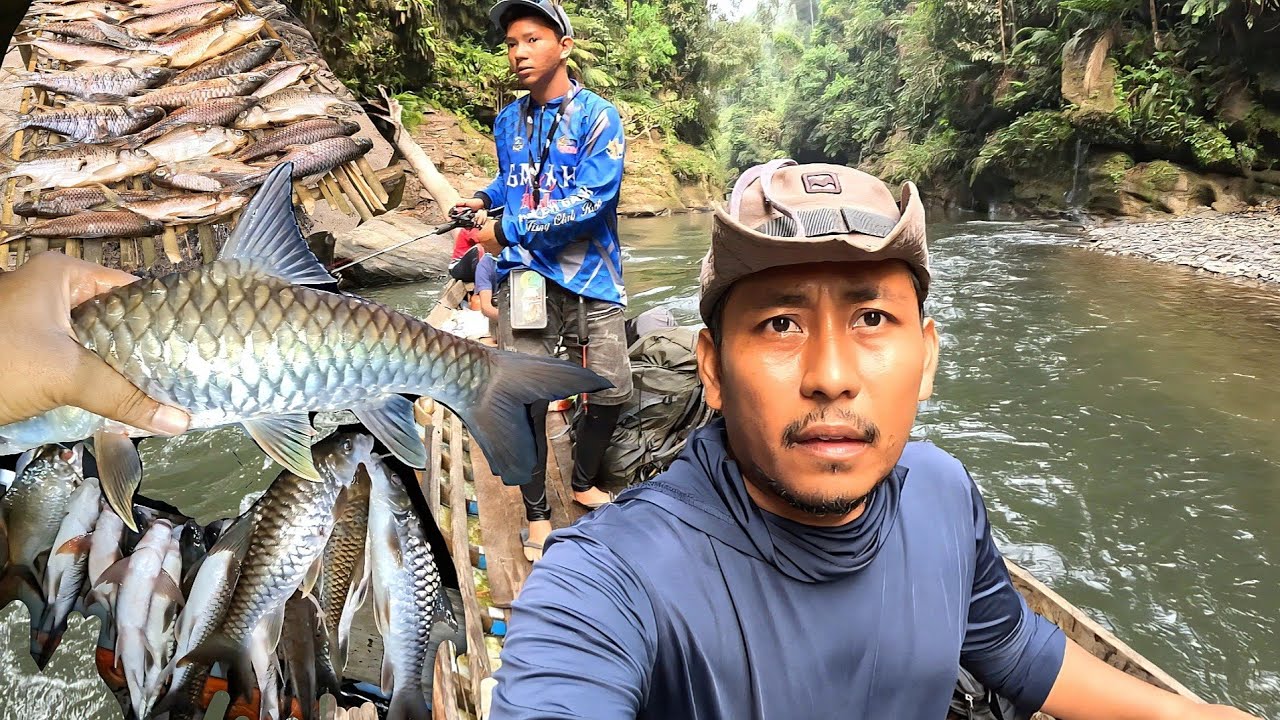 FISHING CAMP BERMALAM DI HULU SUNGAI KAMPAR BERBURU IKAN MAHSEER RAJANYA IKAN SUNGAI