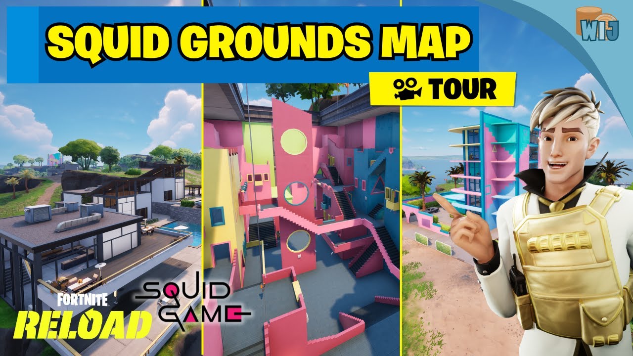 Squid Grounds Map Tour | Fortnite Reload