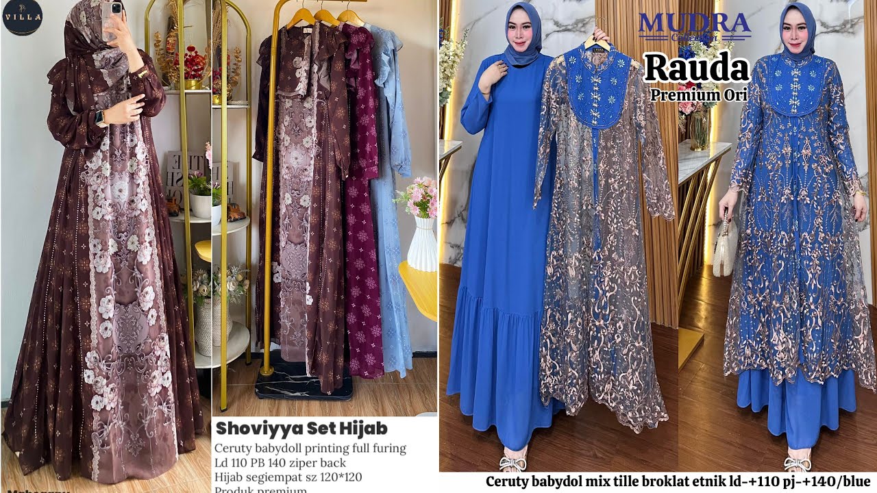 MODEL TERBARU DRESS BROKAT DAN BAJU SARIMBIT KELUARGA SIAP SAMBUT LEBARAN 2026