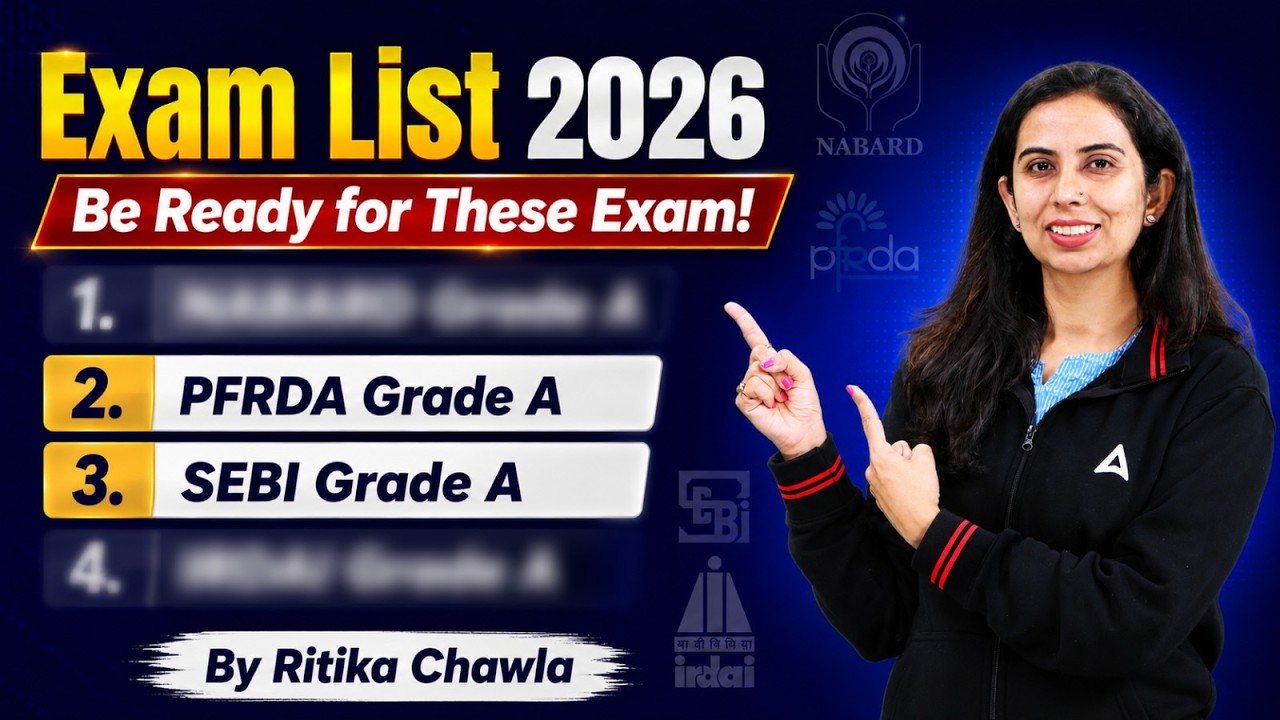 Regulatory Bodies Exam List 2026 | SEBI, PFRDA & More | By Ritika Chawla