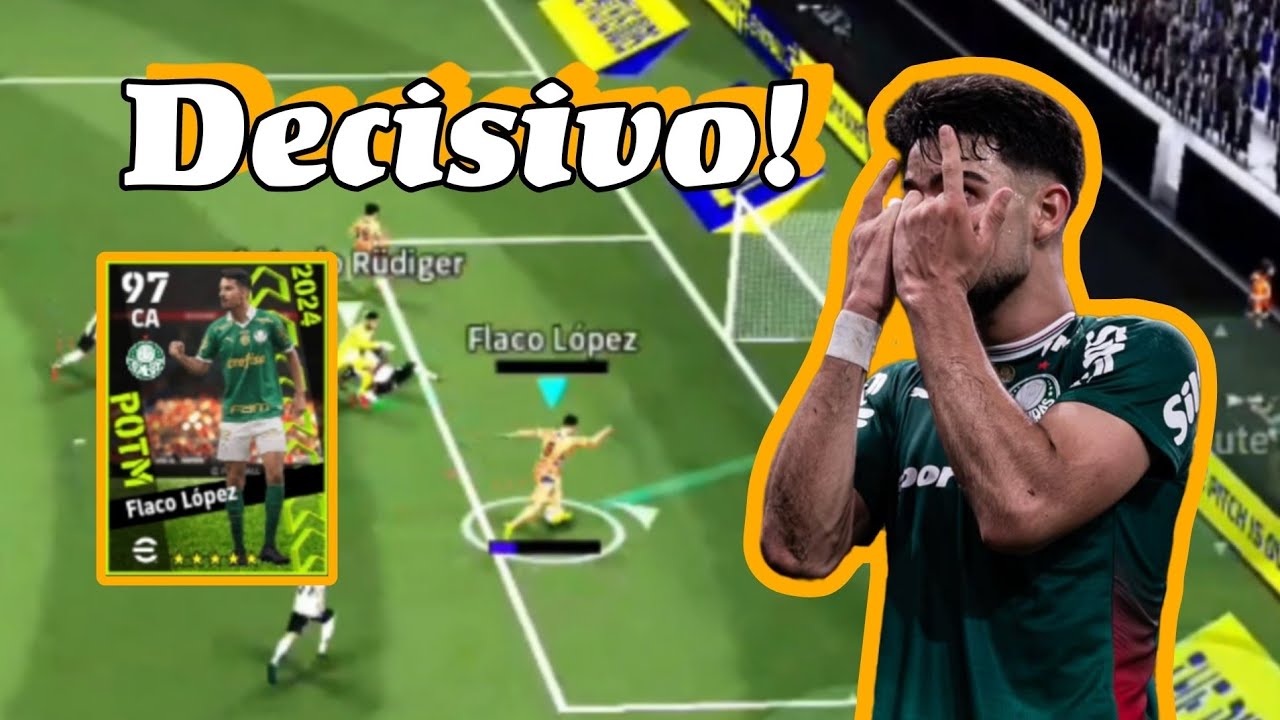 Decisivo! O Flaco López é um fazedor de gols no eFootball! 