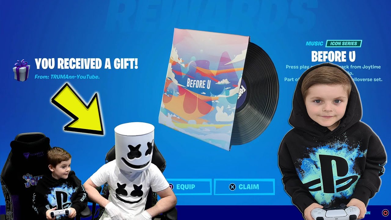 MARSHMELLO Gifting 8 Year Old Kid NEW Marshmello Music Fortnite Pack & NEW BEST FRIENDS Bundle