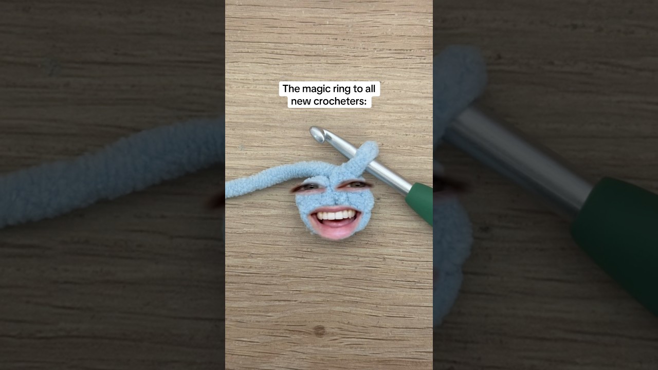 The magic ring in crochet so so mean 😤