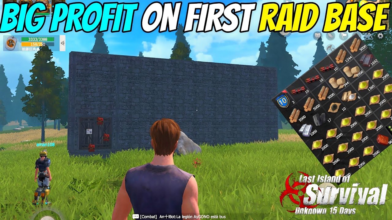 [DAY12] First Enemy Base Raid With Big Profit 😜 || Last Island Of Survival Gameplay