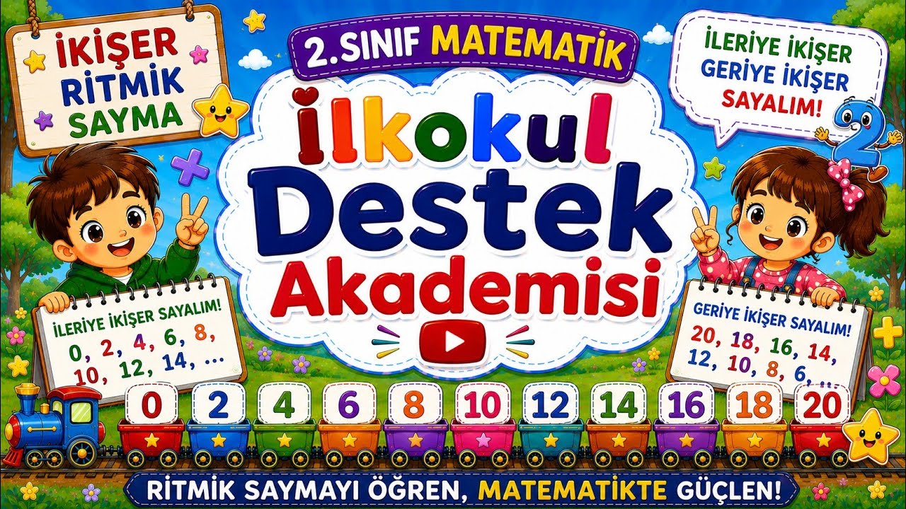 2.Sınıf Matematik İkişer Ritmik Sayma
