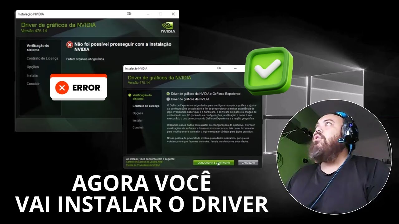 🔥 ERRO! na INSTALAÇÃO Driver PLACA DE VÍDEO GEFORCE GTX 760 GT 630