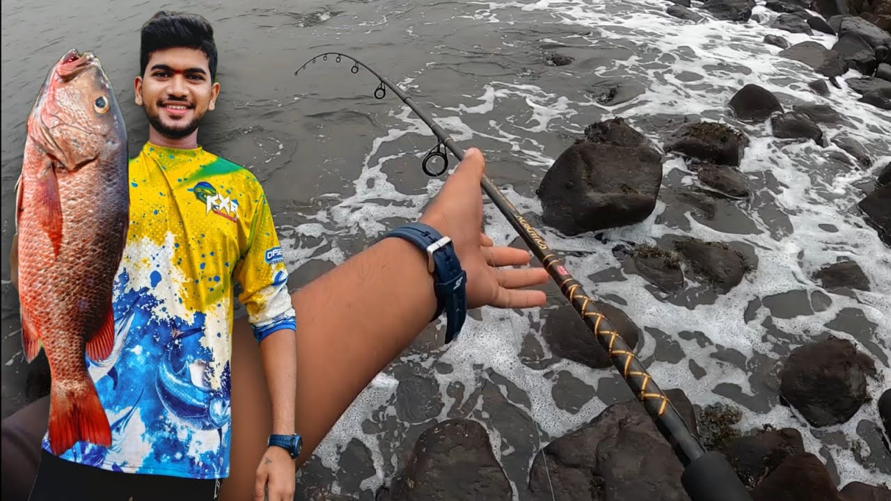 Fishing Experience: जबरदस्त Mangrove Jack पकडली POPPER वरती!😱|Saltwater Adventure with Fishing Rod!