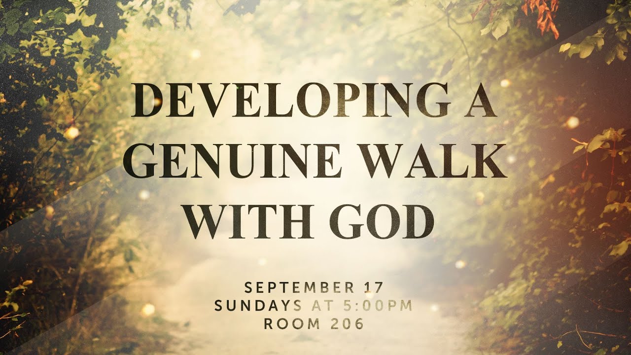 Developing a Genuine Walk with God