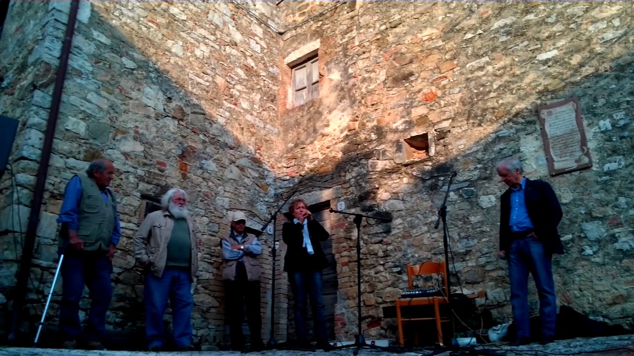 Poeti estemporanei in ottava rima per la festa del 25 aprile 2014 a Rocchette di Fazio (GR)