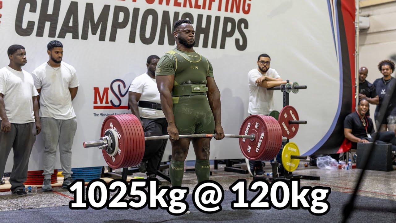 1025kg @ 118.6kg BW | Rondel Hunte | Trinidad and Tobago Nationals
