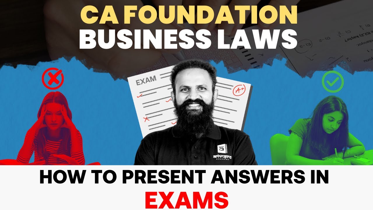 How to Write CA Foundation Business Law Answers | Aiming for 80+ with Smart Presentation