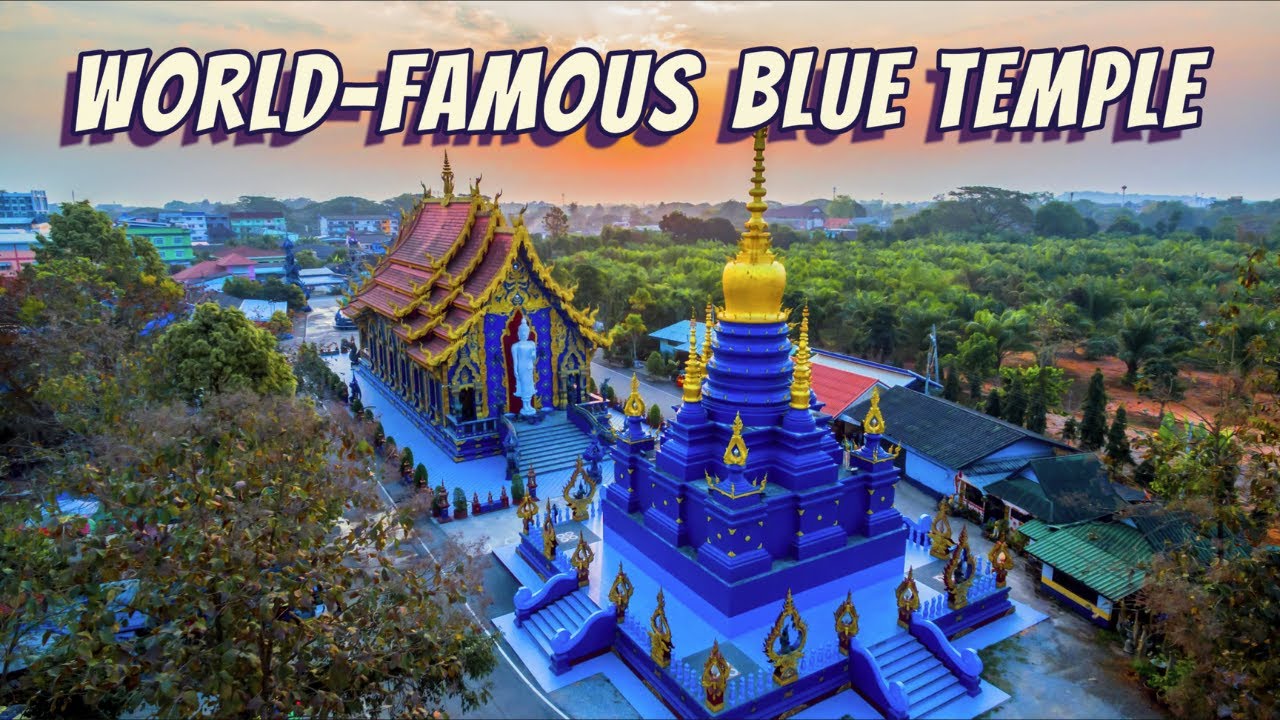 WORLD'S ONLY BLUE TEMPLE - Chiang Rai Thailand (Wat Rong Suea Ten)