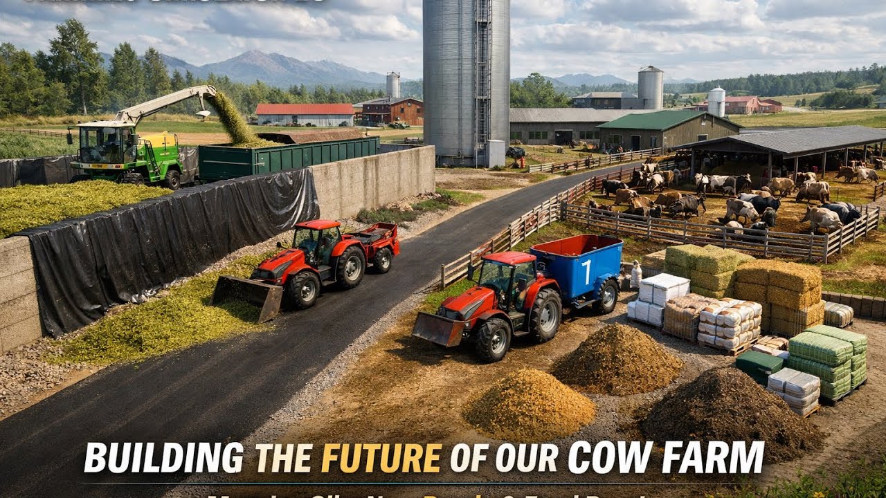 Massive Silo Installed! Cow Farm Progress | Farming Simulator 25 Episode 3 