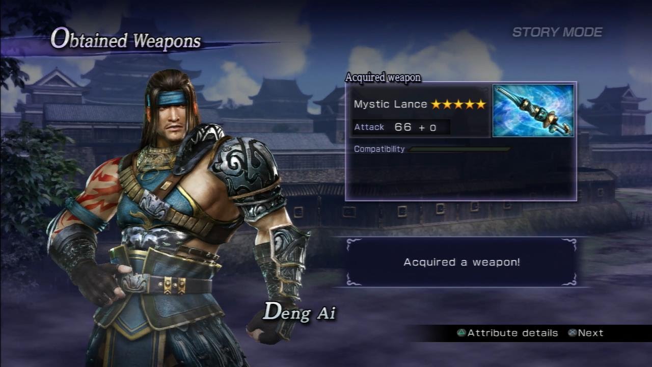 Warriors Orochi 3 Ultimate - Deng Ai Mystic Weapon Guide