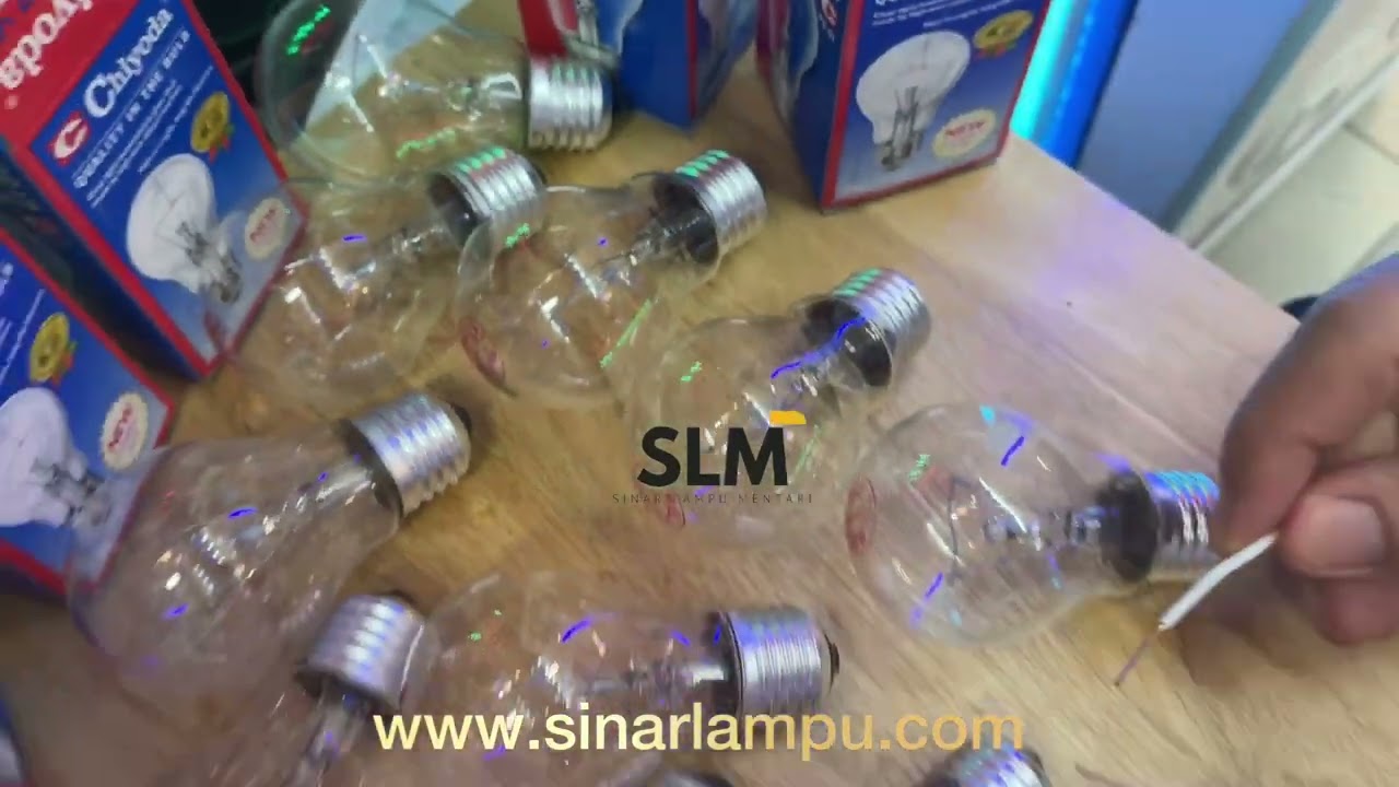 Lampu pijar Chiyoda 60 Watt DC 24 Volt E27 kaca clear