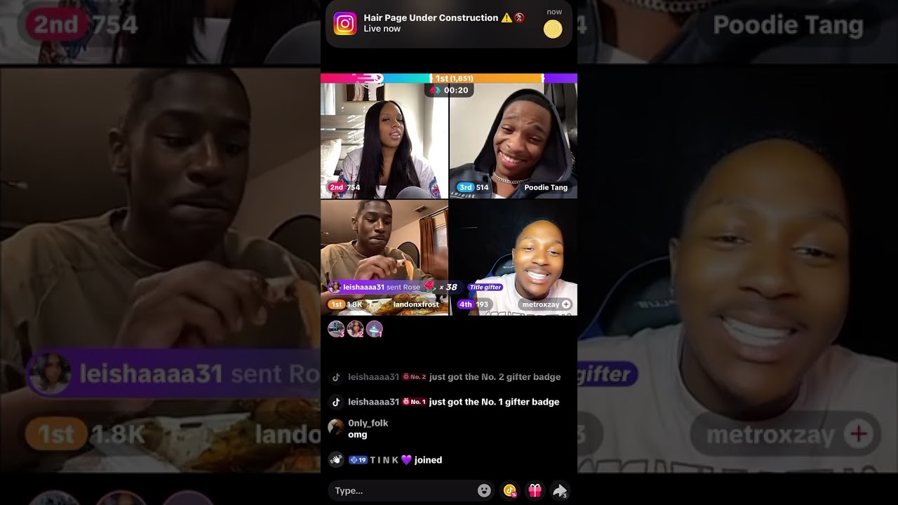 Poodie, jazz, and Landon TikTok live | 10-17-25
