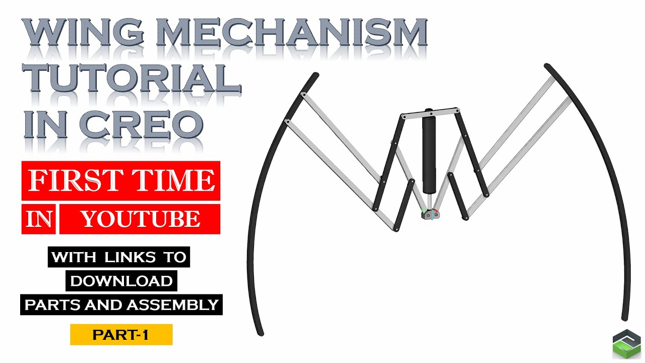 Part-1 - I Designed a Wing Mechanism in Creo – Watch How!