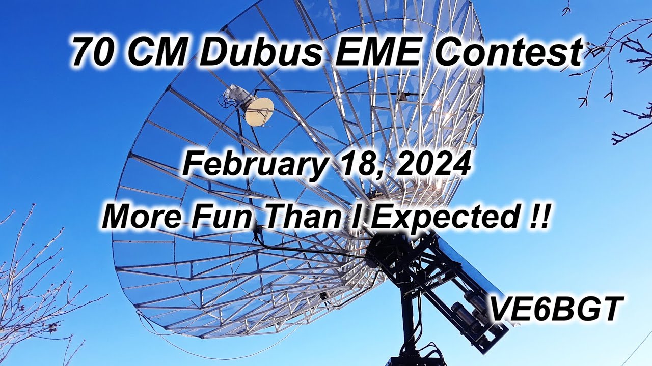 2024,  432 Mhz,  Dubus EME Contest