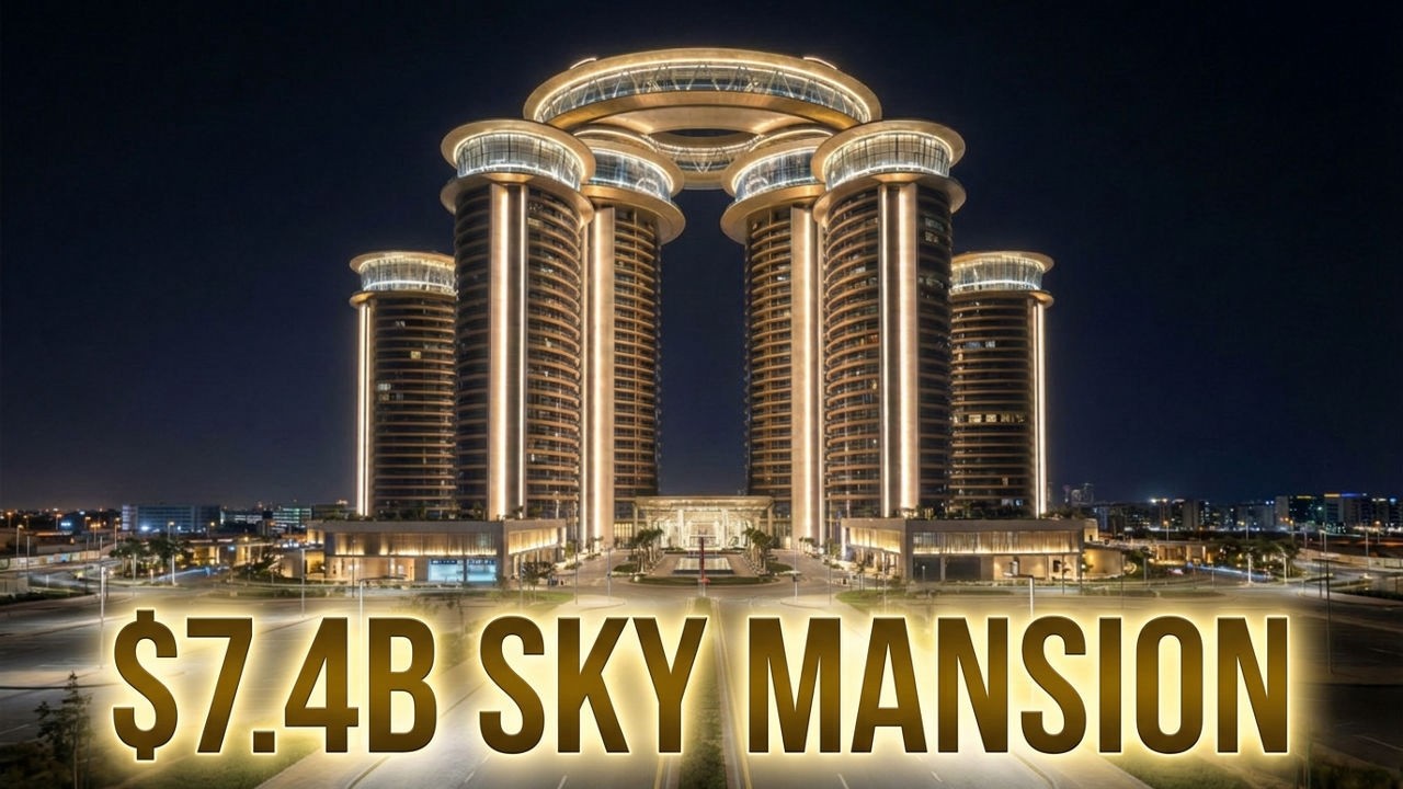 Inside Dubai’s $7,400,000,000 Royal Sky Mansion | Ultra-Elite Twin Crown Estate 👑