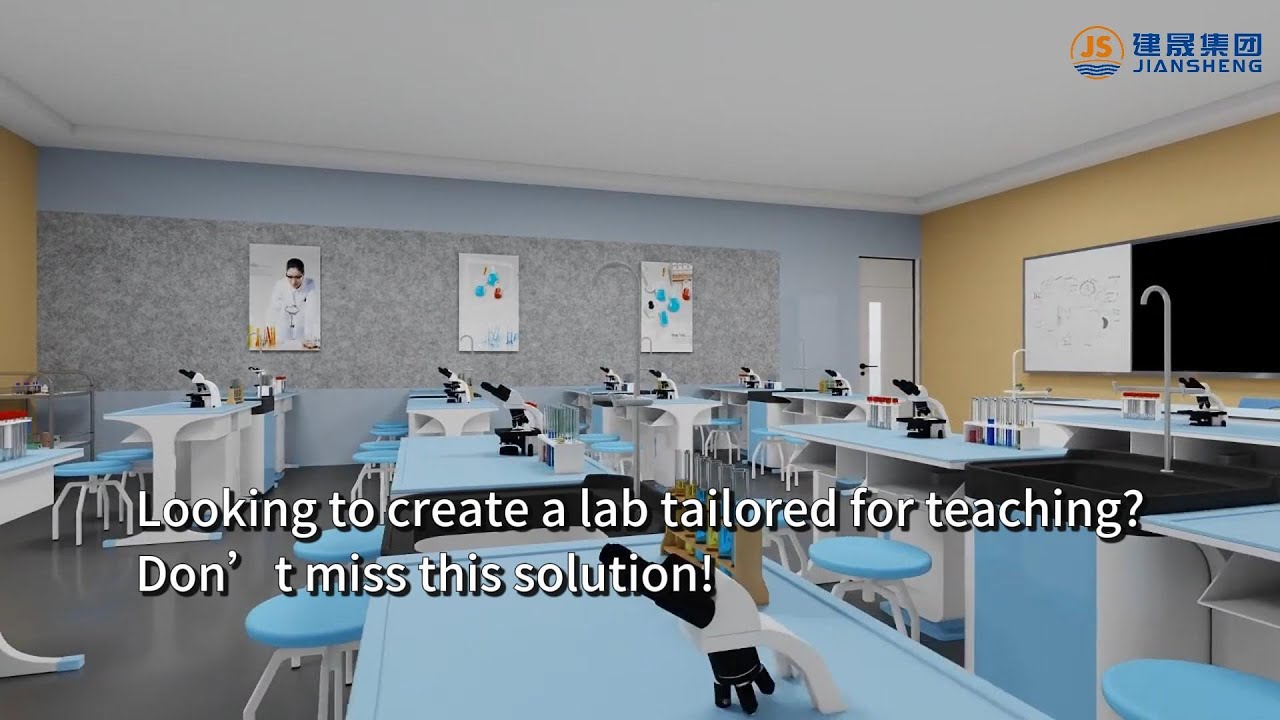 The integrated design of the laboratory bench features corrosion resistance and easy cleaning,