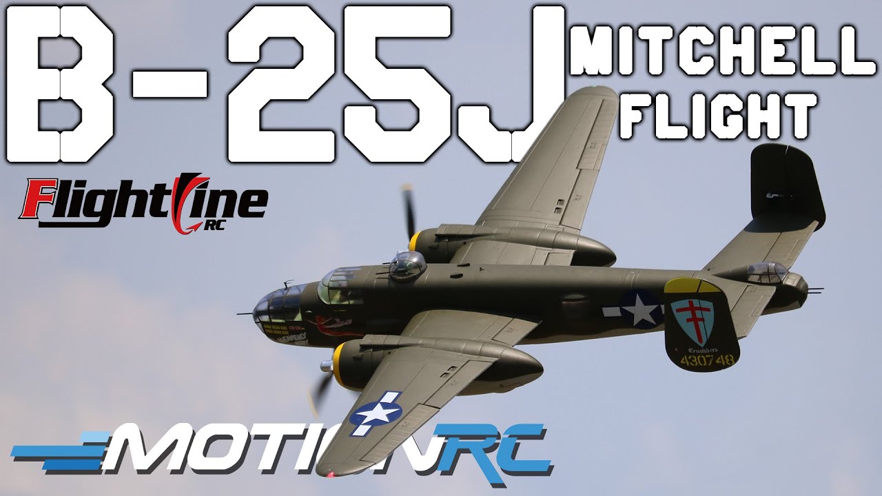 Совершенно новый 1600-мм бомбардировщик FlightLine B-25 Mitchell | Motion RC