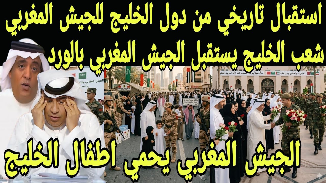 بالفيديو ردود افعال تاريخية من دول الخليج بعد وصول جيش المغرب لحماية شعب واطفال دول الخليج من الحرب