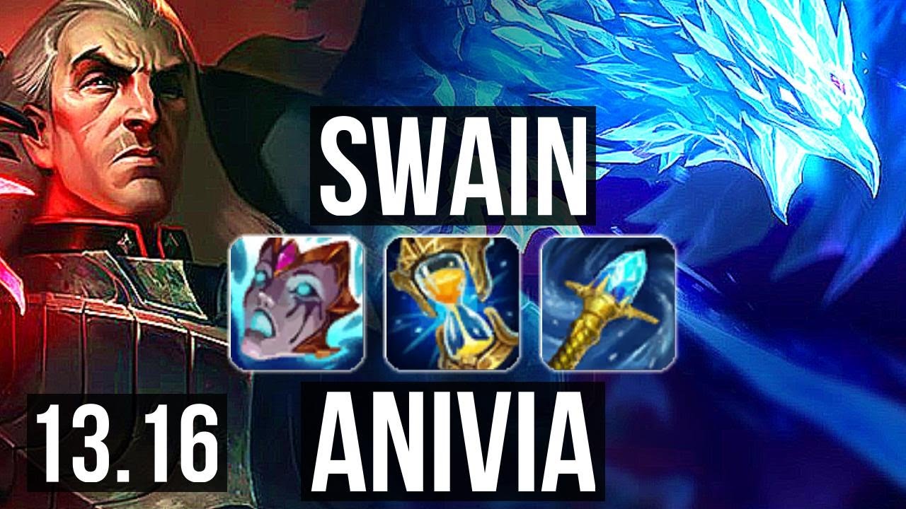 SWAIN vs ANIVIA (MID) | 10/1/11, 1100+ games, 1.5M mastery, Legendary | NA Master | 13.16