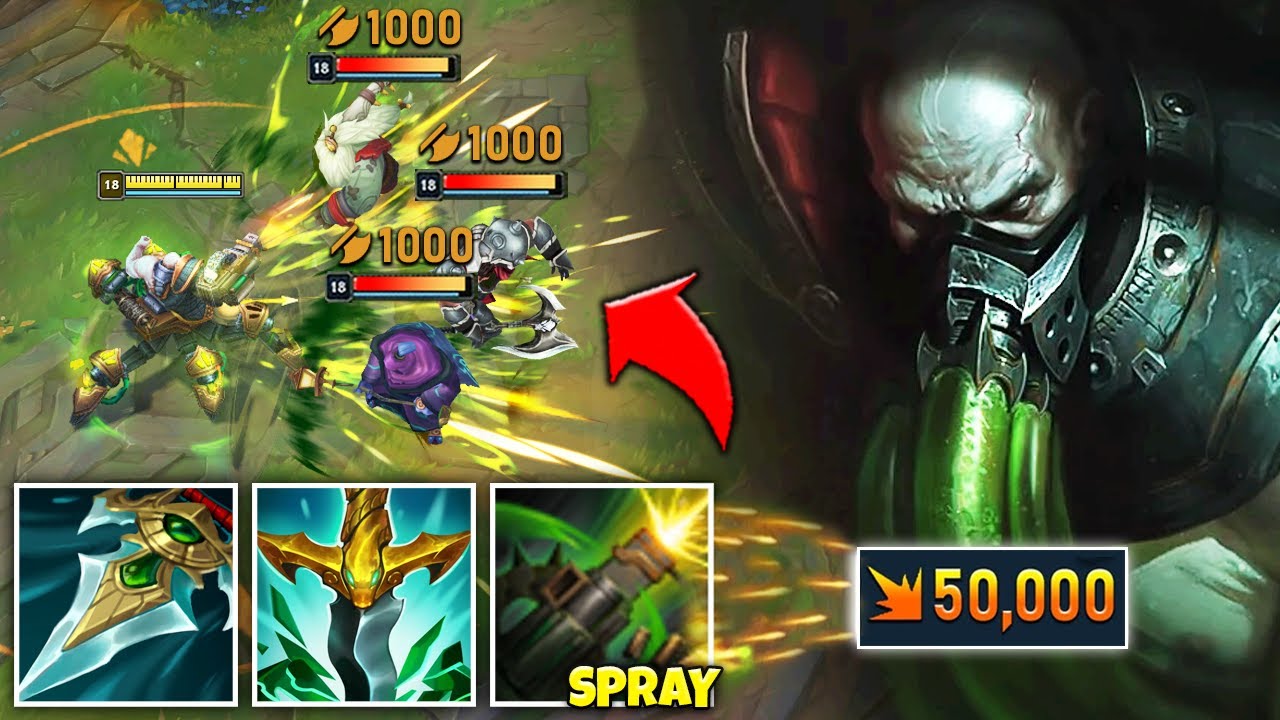 MOW DOWN EVERYTHING IN SIGHT WITH LETHALITY URGOT (INSANE W DAMAGE)