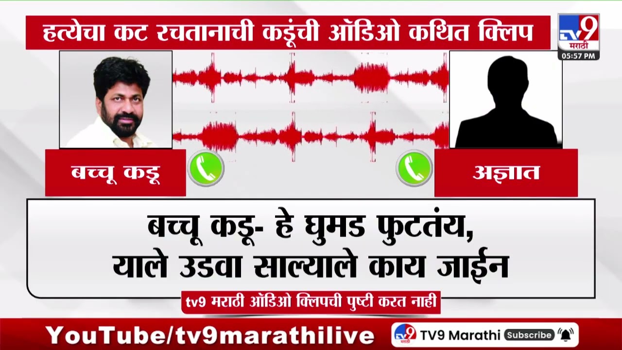 Bachchu Kadu Audio Clip | हत्येचा कट रचतानाची कडूंची ऑडिओ कथित क्लिप | Viral Clip