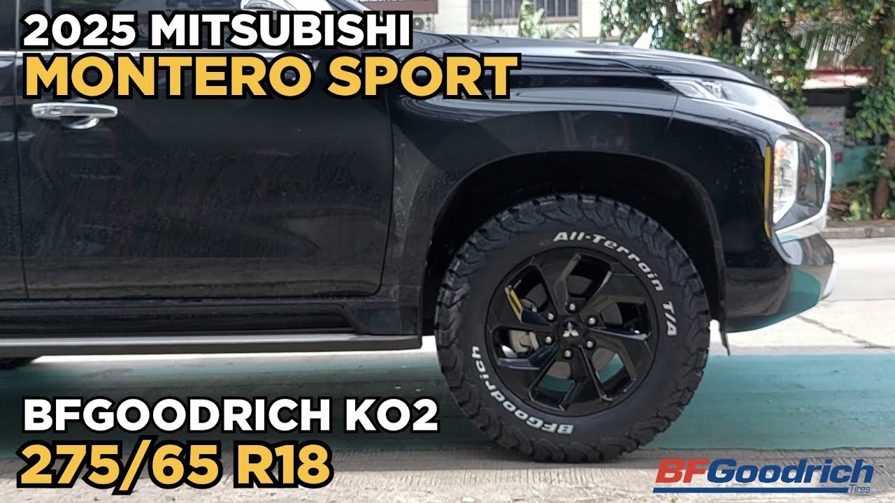 2025 Mitsubishi Montero Sport on BFGoodrich Ko2 275/65 R18 @ RNH Tire Supply