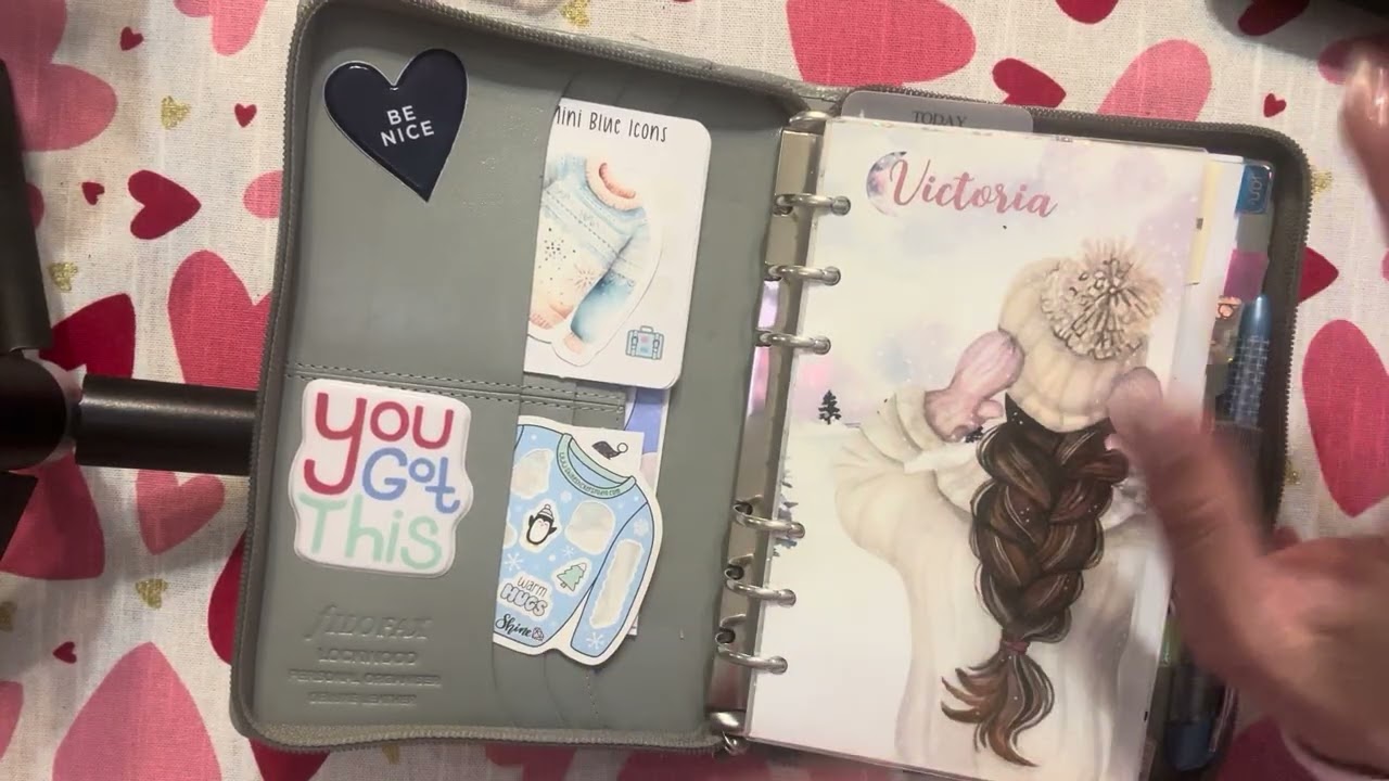 January Planner/ Journal Flip-thru/ Filofax Personal Rings/ 2026