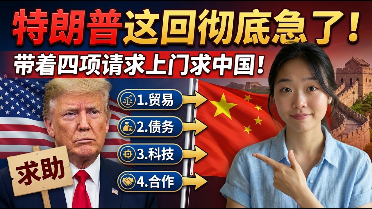 特朗普急着访华？四大真实目的曝光！这回真是有求于中国了！