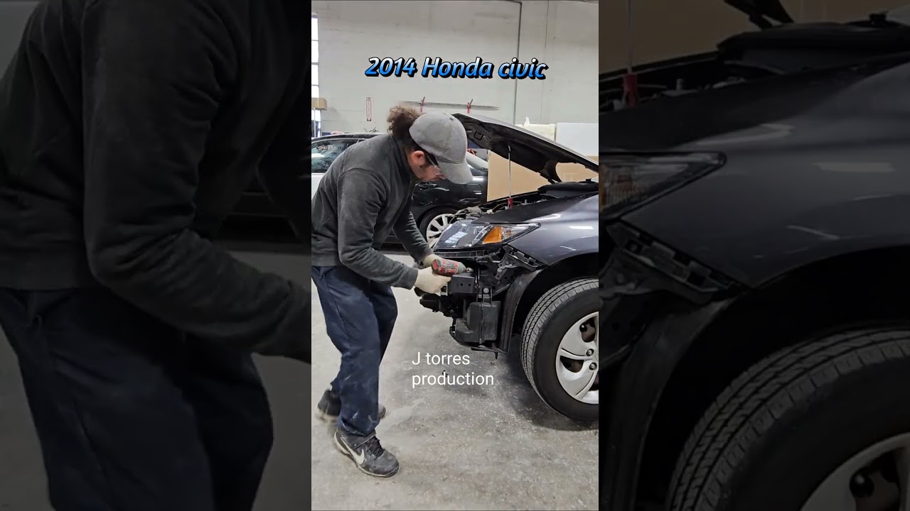 J torres || 2014 Honda civic || Headlamp removal ||  como remover lus delantera