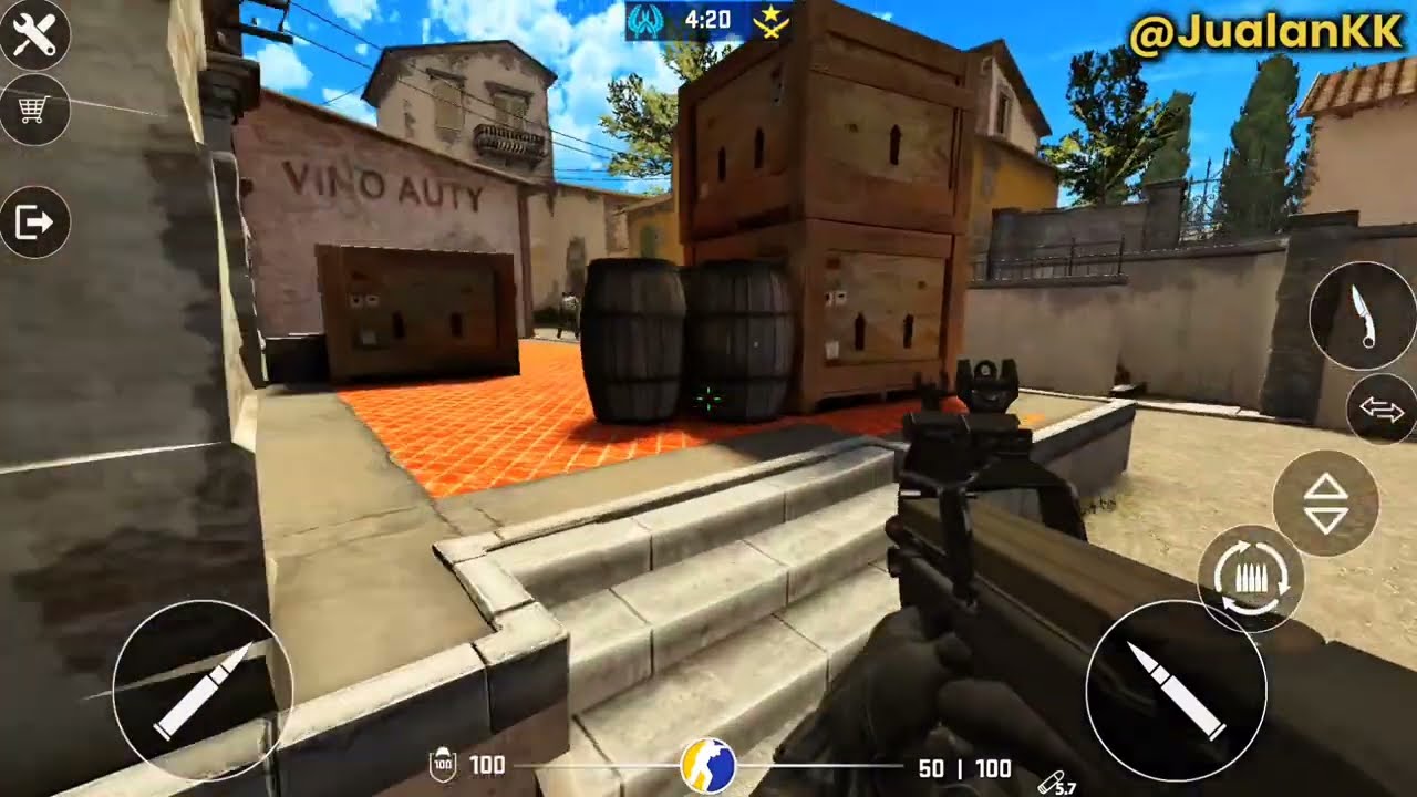 CS:GO MOBILE | ANDROID GAMEPLAY WITH CS2 HUD | DUST 2 GAMEPLAY 2024