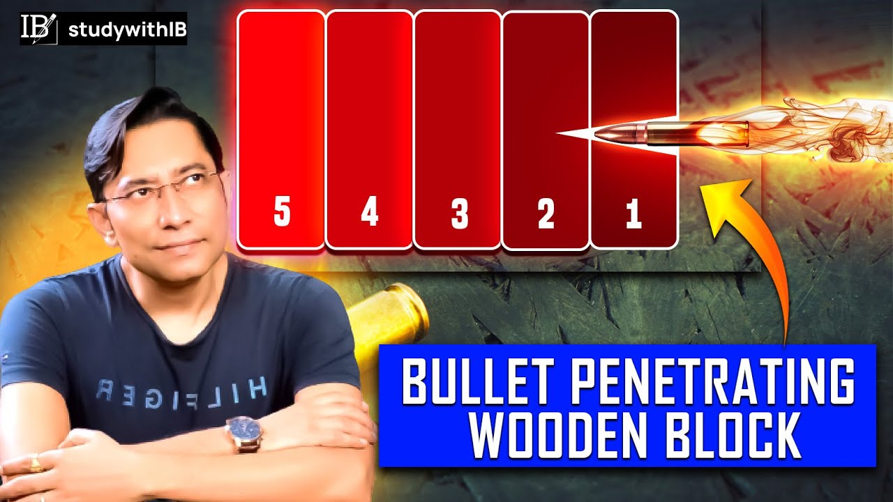 Bullet loses 1/n fraction of velocity class 11 Physics | super easy  for JEE NEET | IB Sir