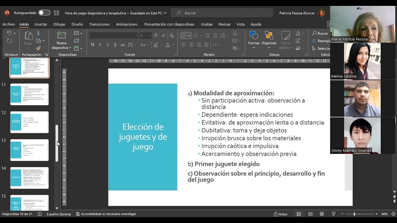Videoconferencia: Hora de Juego Diagnóstica y Terapeútica/ Juegos y juguetes