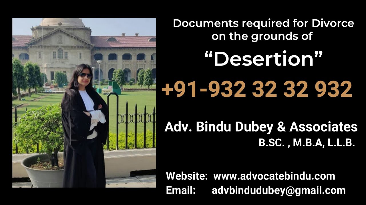 Documents Required For Divorce on the grounds of Desertion