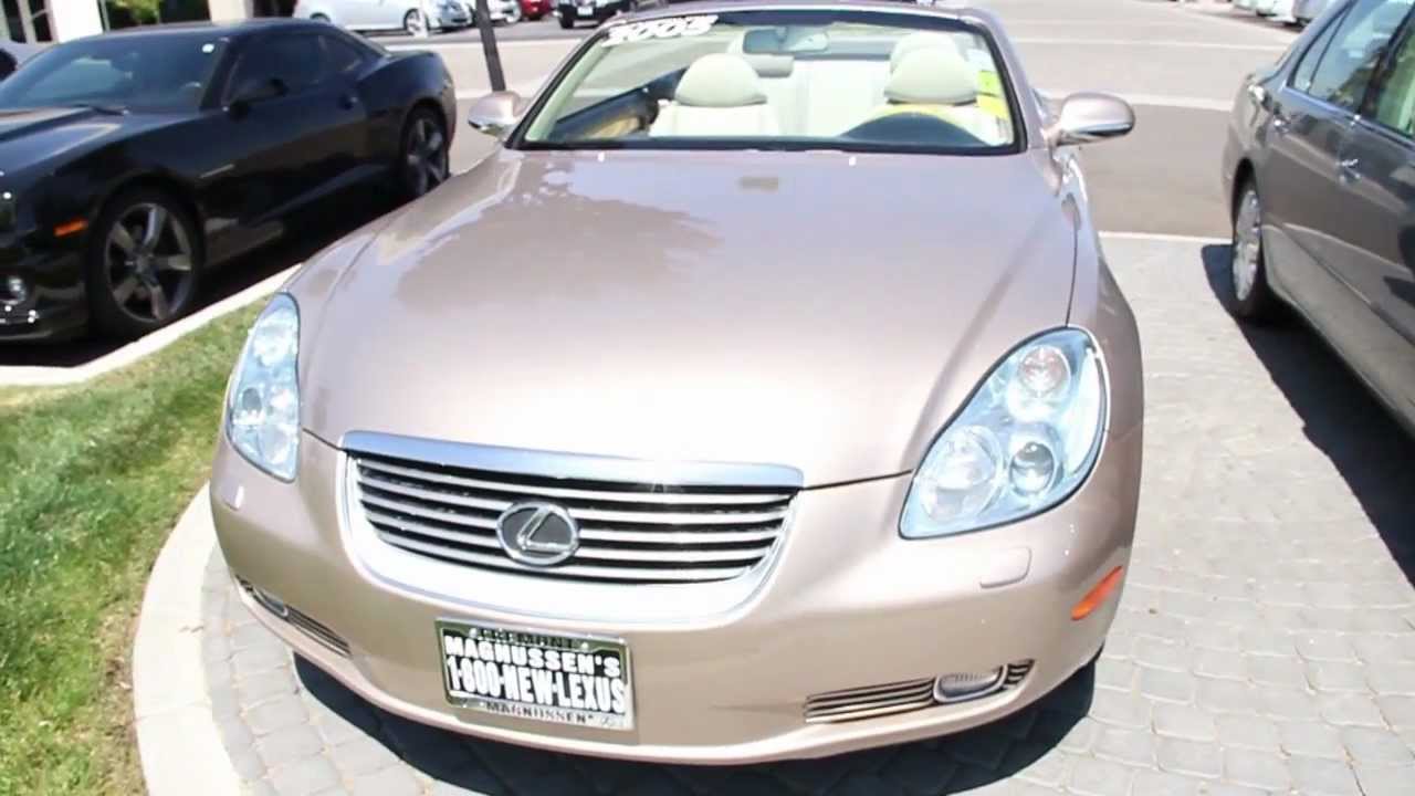 2005 Lexus SC 430 walk around Magnussen's Lexus of Fremont