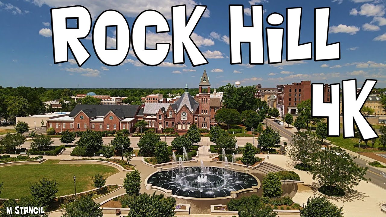Rock Hill SC 4K / South Carolina's 5th Largest City (DJI Mavic Air 2 Drone Footage)  Gateway to SC!!